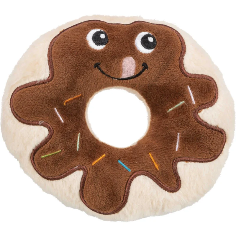 Jolly Paw Donut, Plüsch, mit Sound 15 cm Braun/Weiß