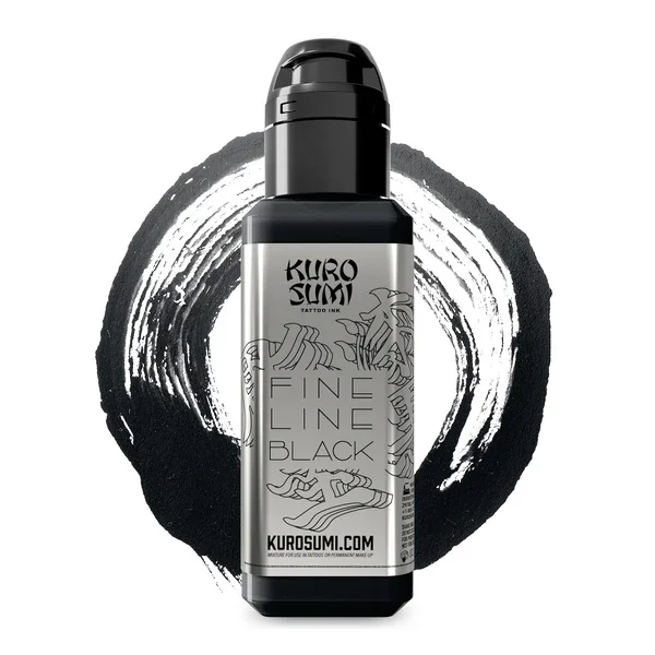 Kuro Sumi Imperial Fine Line Black 44 ml – Schwarze Tattoo Farbe für Fineline & präzise Linien