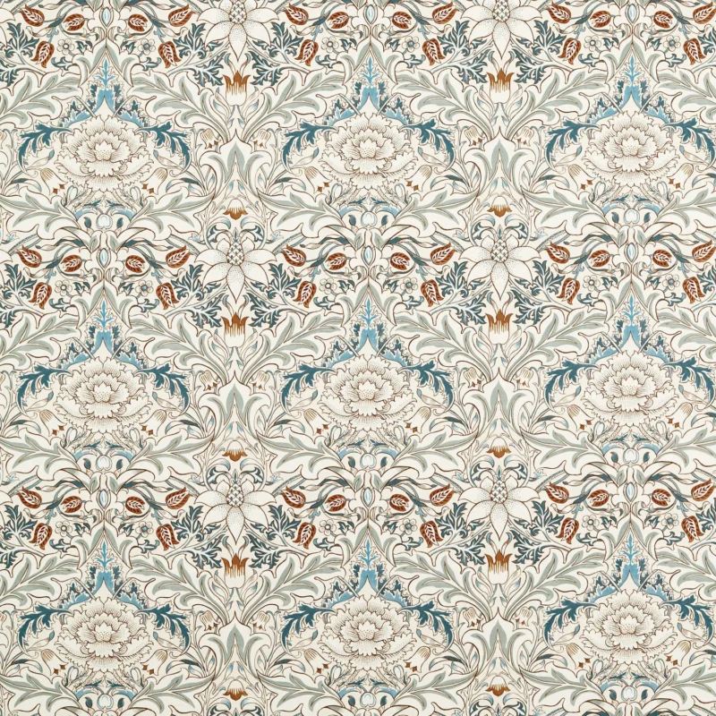 Vorhangstoff Historisches Design von J.H. Dearle (1880), neu interpretiert