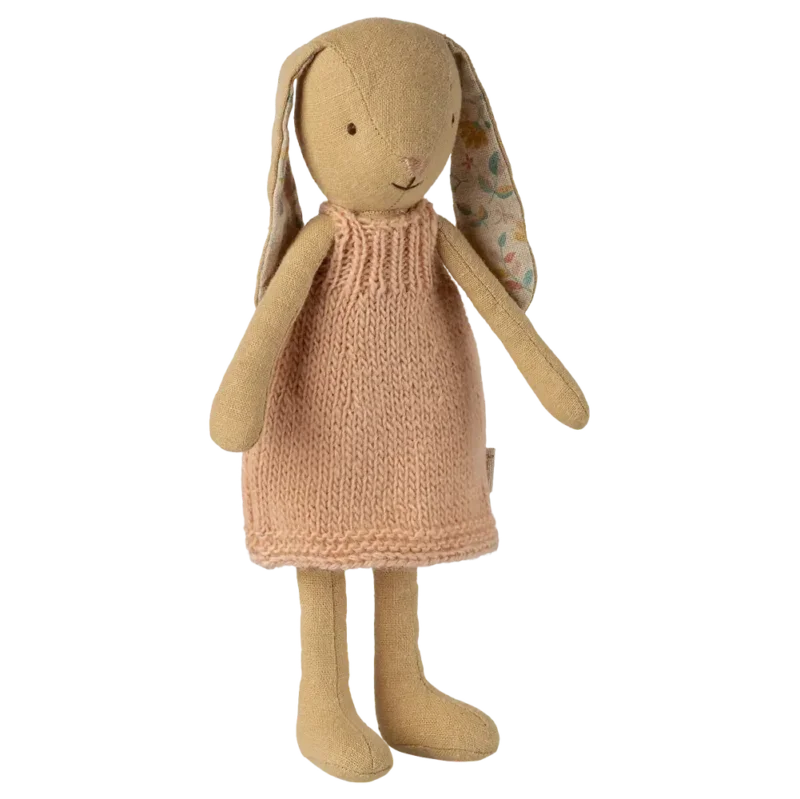 Maileg - Hase Bunny Größe 1 Cremegelb Strickkleid