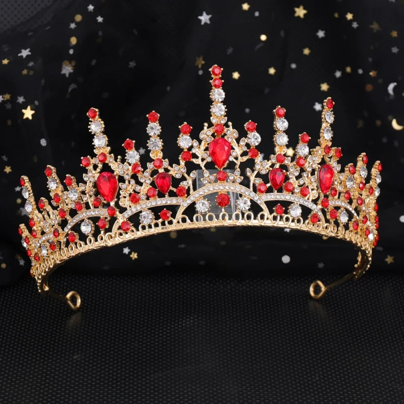 Damen Elegante Kristall-Tiara mit filigranem Design Karnz