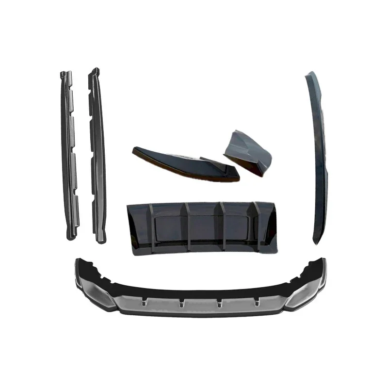 OneWay, Komplettes Bodykit, passt für Cupra Ateca MK1 (2018-), Glänzend Schwarz, 7-teiliges Set
