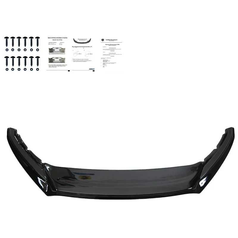 OneWay, Frontspoiler, glänzend schwarz, Passend für Skoda Superb 3V HB/Combi Facelift (2019-2023)