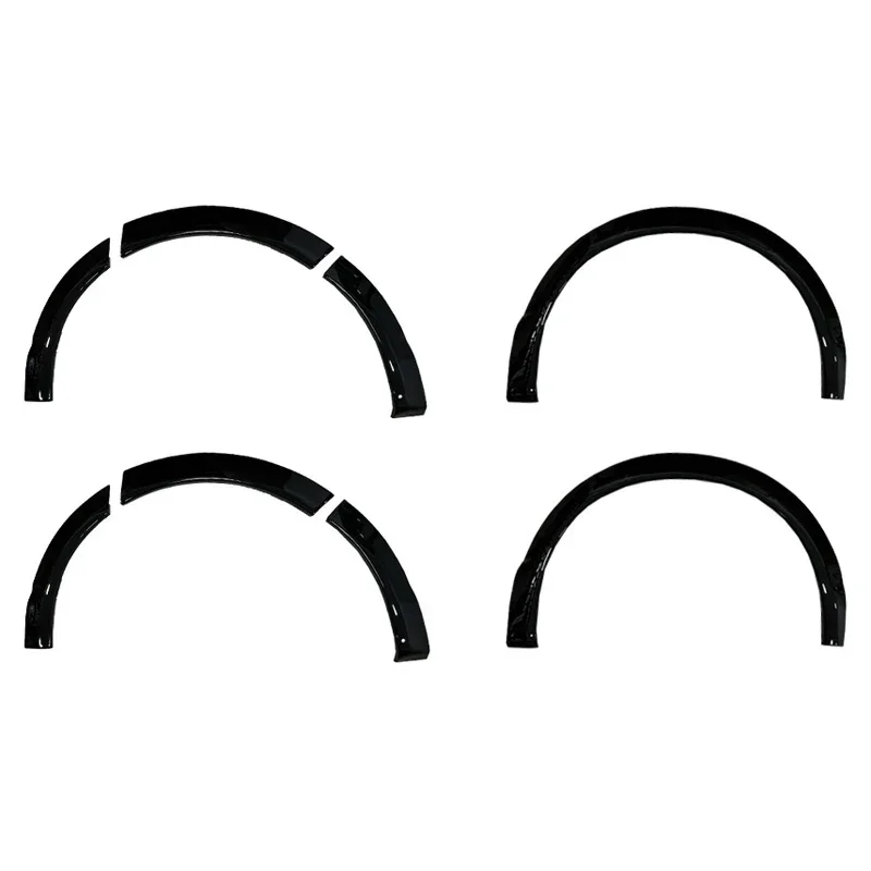 OneWay, Radlaufverbreiterungen in Glanzschwarz, Passend für Volkswagen Transporter T6 (2015-2019), 8-teiliges Set