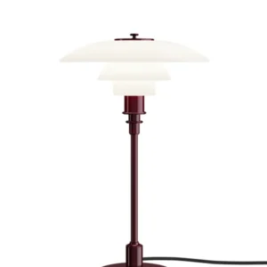 PH 3/2 Tischleuchte, Glossy Burgundy von Louis Poulsen