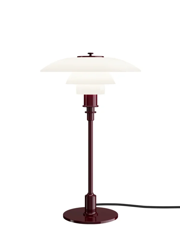 PH 3/2 Tischleuchte, Glossy Burgundy von Louis Poulsen