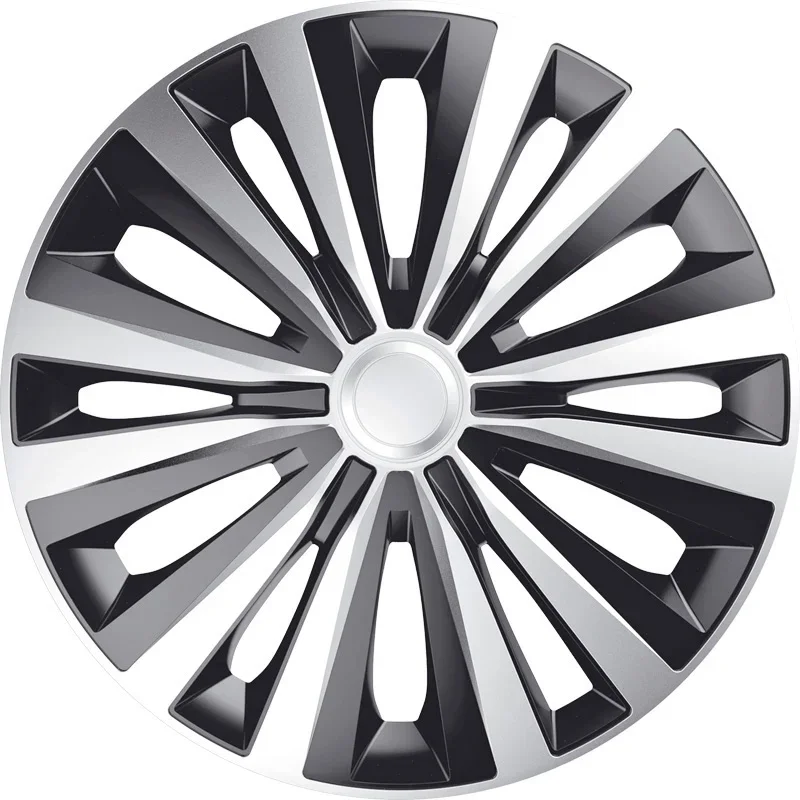 J-Tec, Satz Radzierblenden Multi 13-Zoll Silber/Schwarz, ABS, Silber, Schwarz