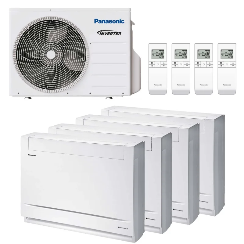 Panasonic Mini-Truhengerät CFEAW Multisplit-Klimaanlage 4× Truhengerät
