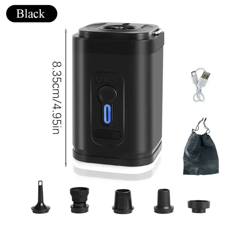 Mini-Luftpumpe USB-C mit 5 Düsen – 200 L/min | Karnz
