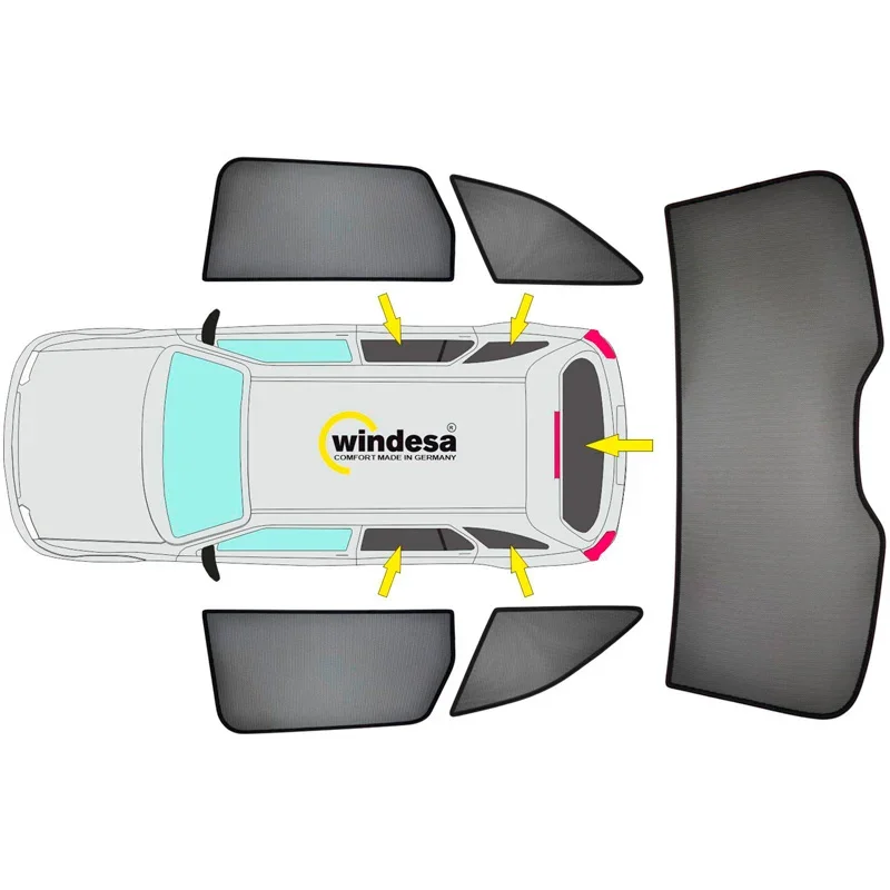 SunClip, Sonnenschutz & Sonnenfilter, passt für Skoda Superb 3V Kombi (2015-2023)