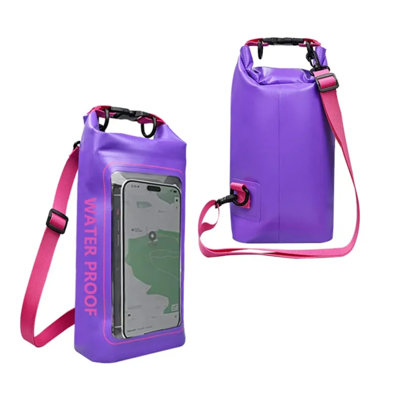Karnz | AquaVault Wasserdichter Dry Bag 2L | Mit Touchscreen-Fenster | Outdoor-Tasche für Kajakfahren, Trekking & Wassersport