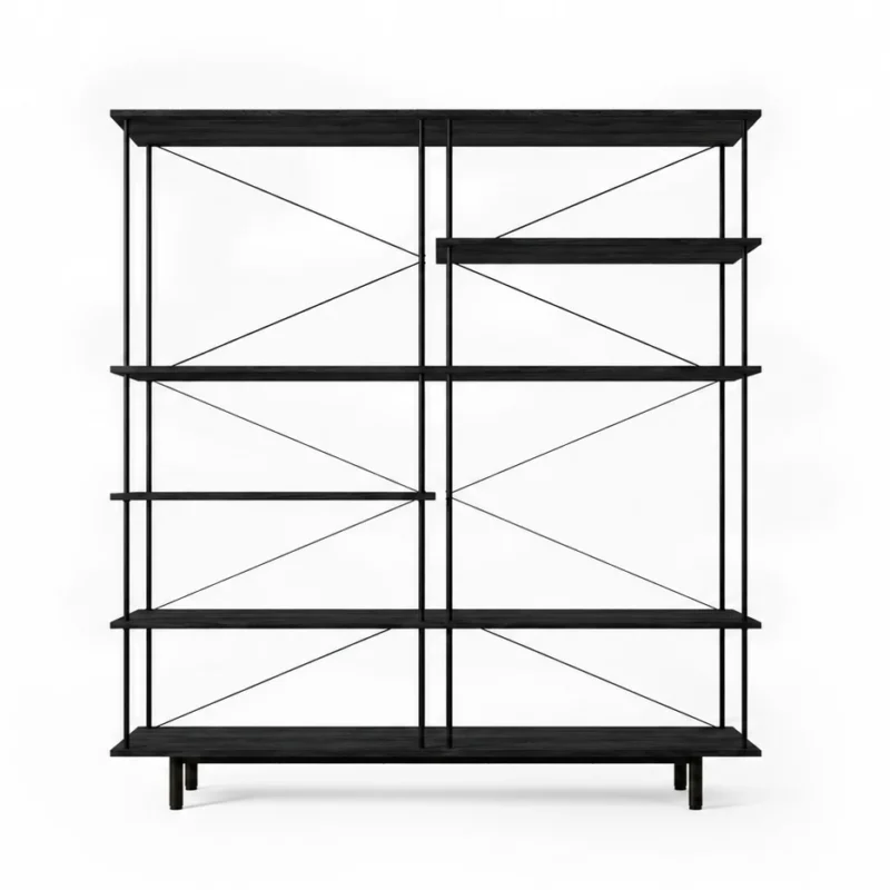 Seiton Regal 4-2R in Schwarz Eiche von Stellar Works