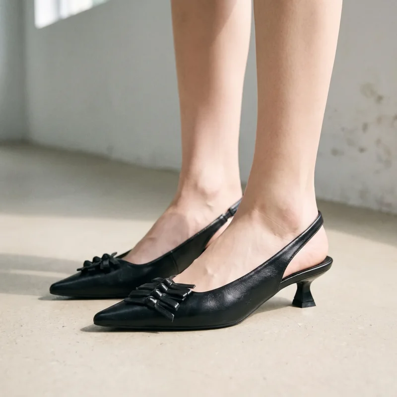 Slingbacks Kitten Heel Mit Spitzer Kappe - Kristina