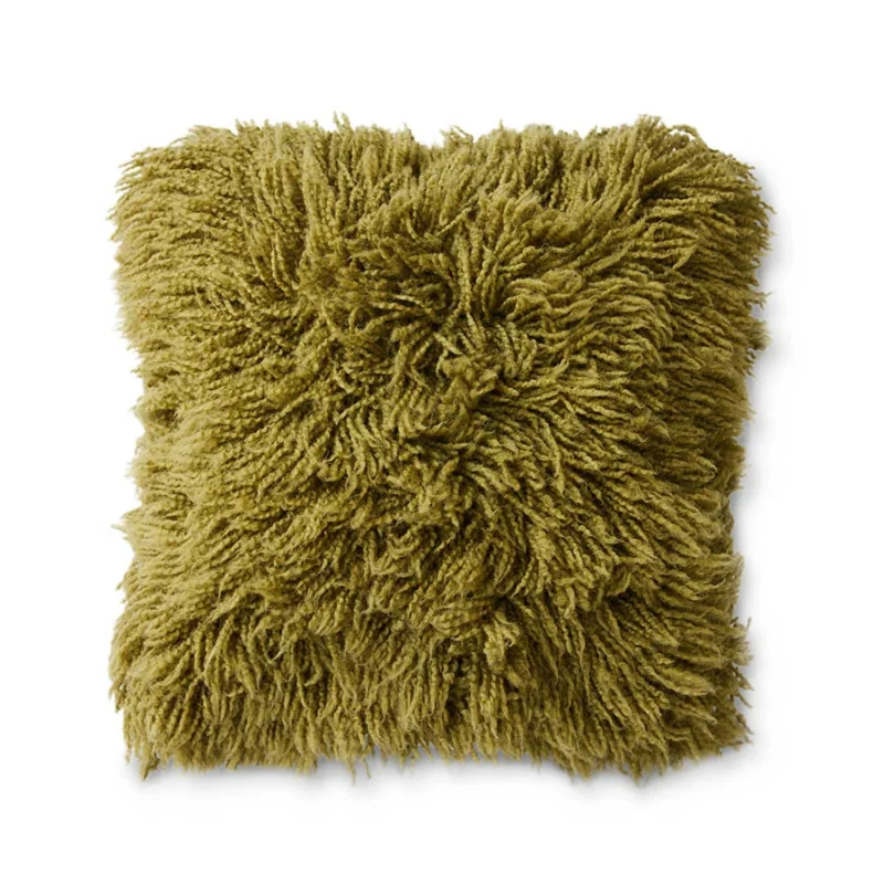 HKliving Fluffy Cushion – Dekokissen aus Wolle mit Füllung