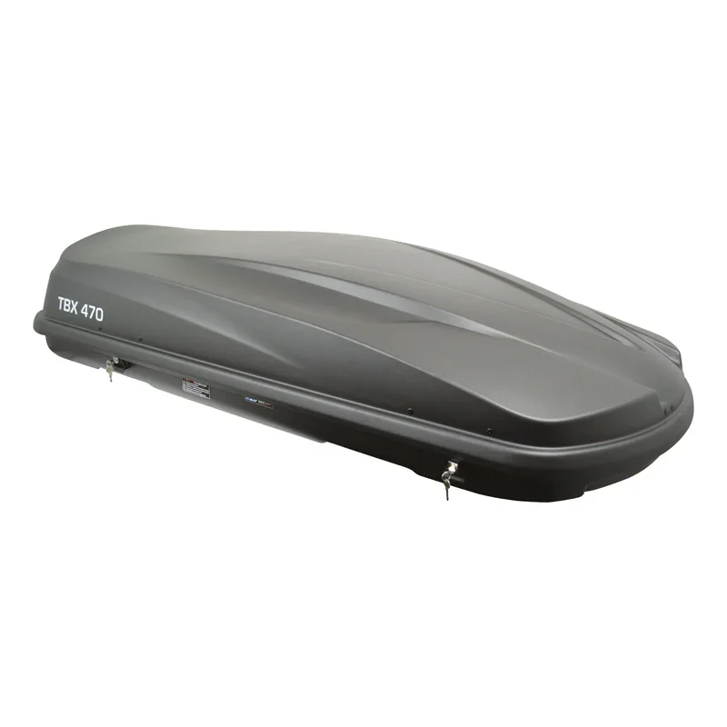 Twinny Load, Dachkoffer TBX 470 Liter Matt-Anthrazit 189x78x38cm, ABS, Polystyrol, Grau, Mattschwarz