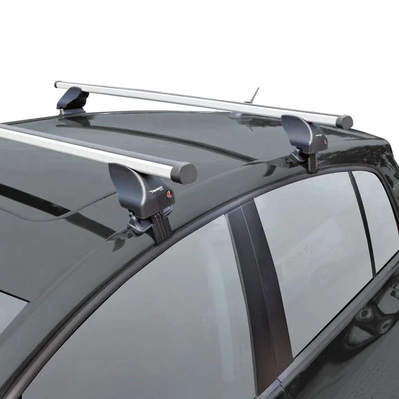 Twinny Load, Dachträgersatz Aluminium A48 passend für Seat/Skoda/Volkswagen diverse Modellen (für Fahrzeuge ohne Dachreling)