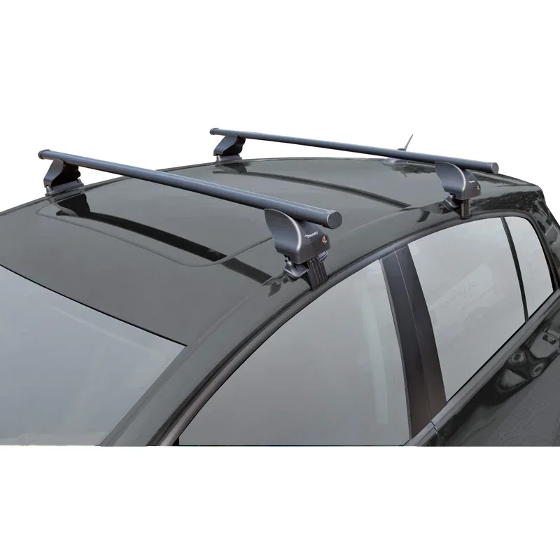 Twinny Load, Dachträgersatz Stahl S43 passend für Audi/Ford/Toyota Diverse Modellen (für Fahrzeuge ohne Dachreling), Schwarz