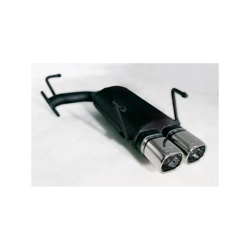 Ulter Sport, Sportauspuff passend für Toyota Corolla E10 HB 1.3i 55/65kW/1.6i 84kW 1992-1997 2x 80x65mm, Stahl, Schwarz