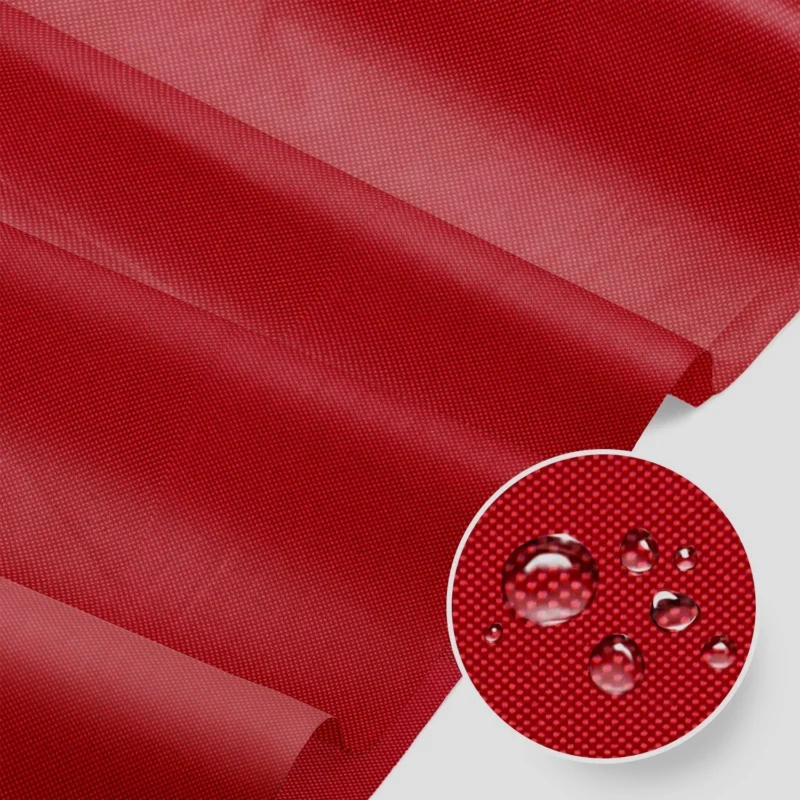 Water Resistant Fabric Oxford - Dark Red