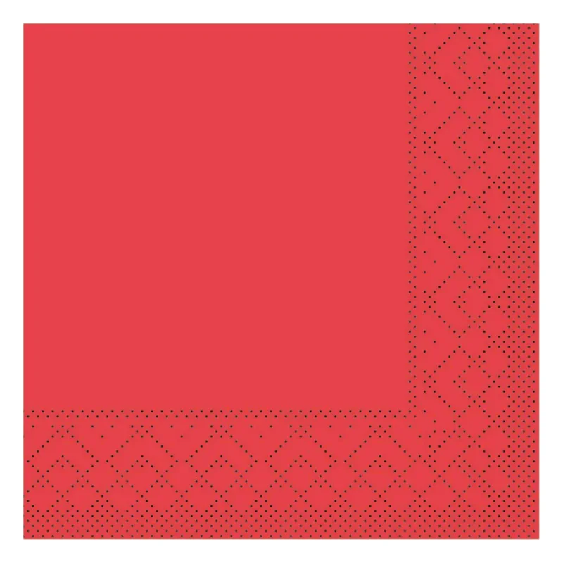 Zelltuch-Serviette-rot