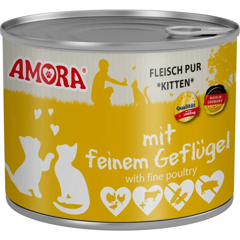AMORA Katzenkinder mit Geflügel 200 g