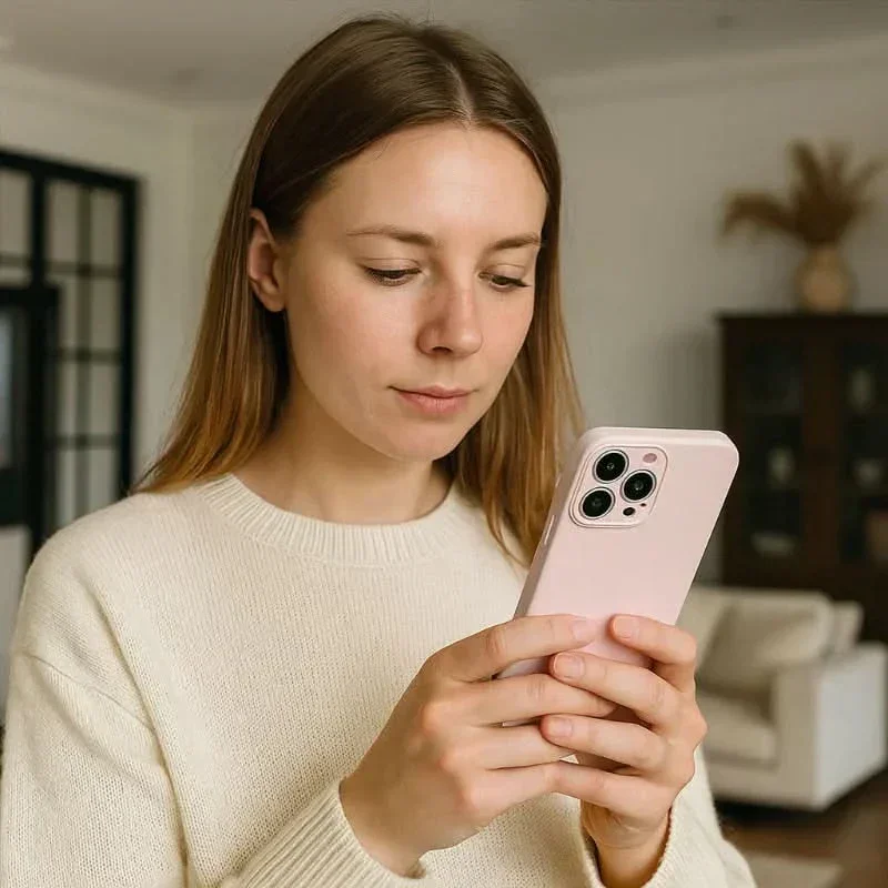 Farbenfrohe, stoßfeste Silikonhülle für die iPhone 16 & 17 Serie