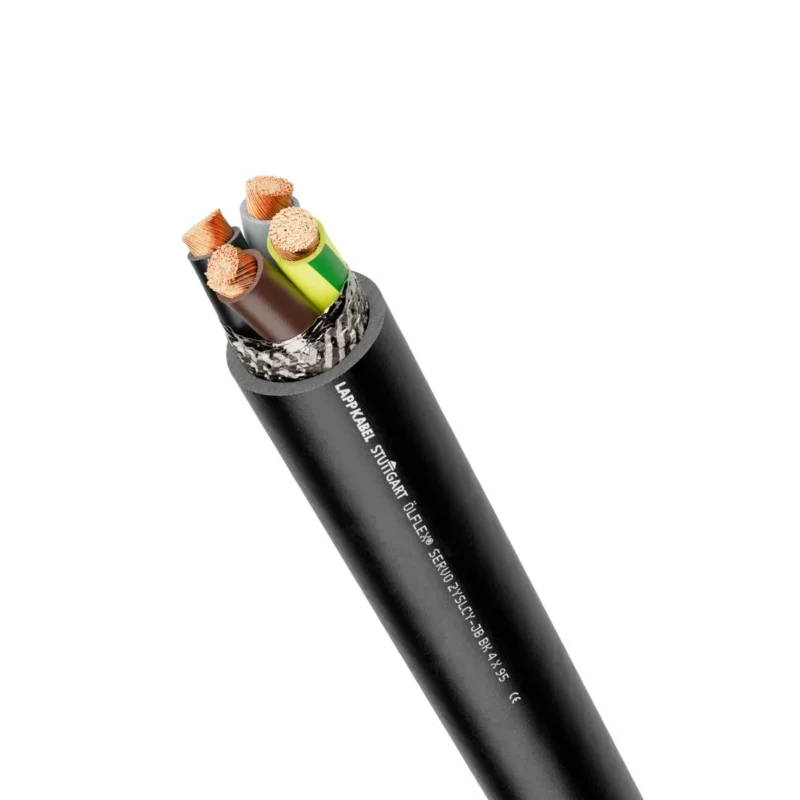 Lapp Kabel&Leitung - Energiekabel >= 1 kV, für ortsveränderlichen Einsatz ÖLFLEX SERVO 2YSLCY-JB BK 1136452/500 4G4 − 500 Meter