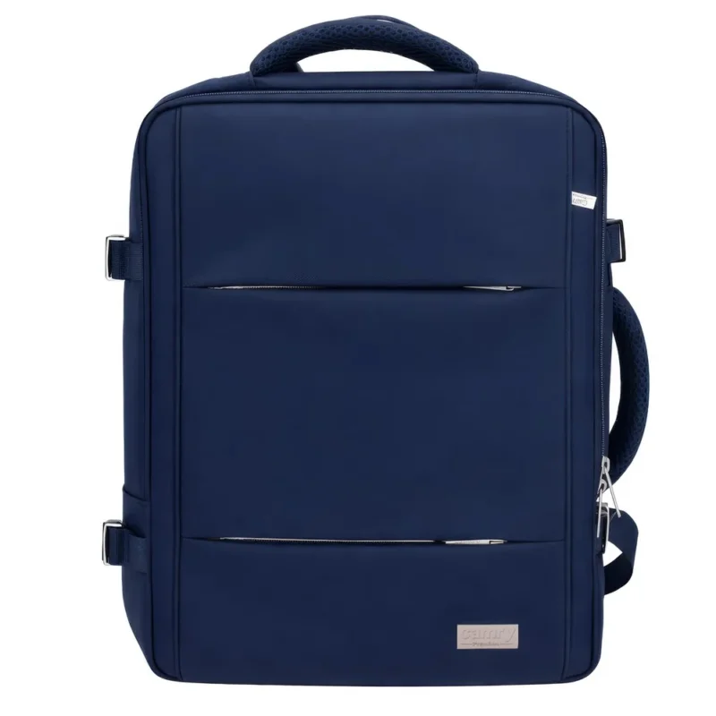 Camry CR 6881nb Business Rucksack 24 L erweiterbar, Handgepäck Rucksack 40x20x30 cm, Laptoprucksack bis 15,6 Zoll, RFID, USB, YKK-Reißverschlüsse, wasserabweisend