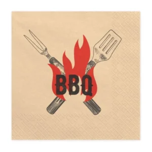 BBQ Servetten 33x33 cm van Partydeco koop je bij Partywinkel
