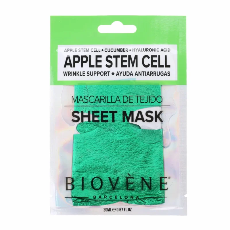Biovene Apple Stem Cell Wrinkle Support Glam Sheet Mask With Cucumber And Hyaluronic Acid