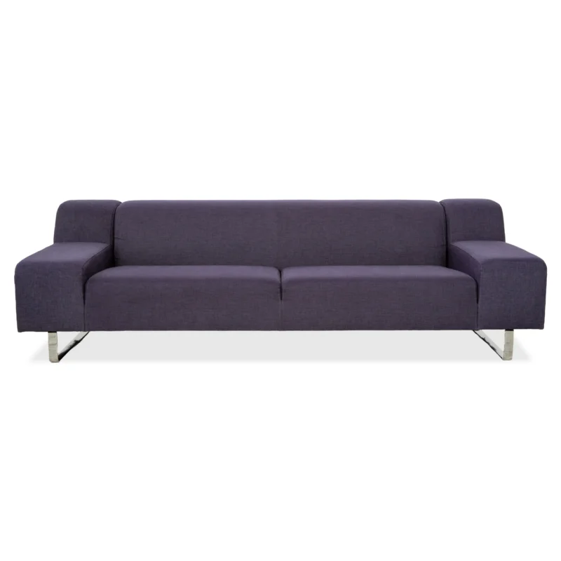 Bolia Stoff Dreisitzer Blau Lila Sofa Couch