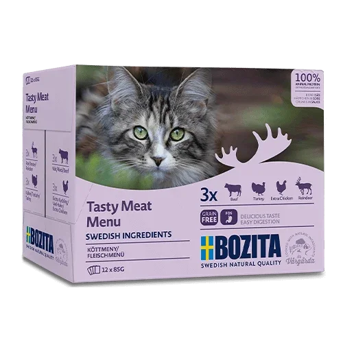 Bozita Pouch Multibox Fleisch-Menü Soße 12*85g