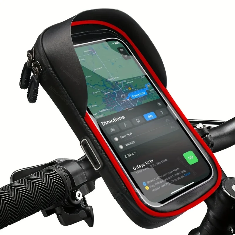 Wasserdichter Handyhalter für Fahrrad und Motorrad – 360° drehbar und geeignet für 4,5–6,4 Zoll | Karnz