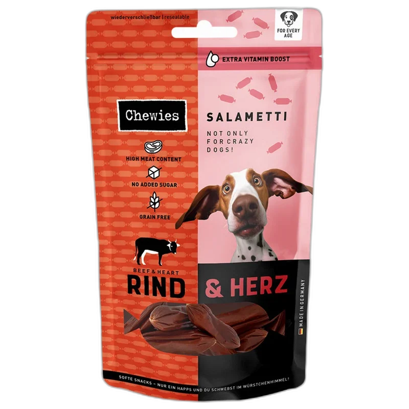 Chewies SALAMETTI Rind mit Herz 200 g