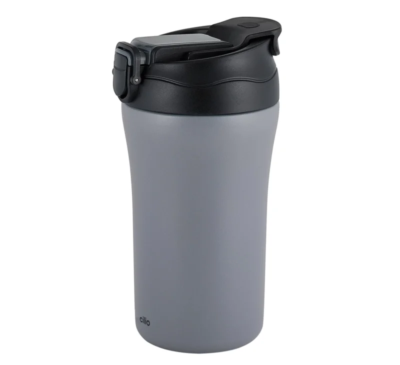 CIL-546484 - Cilio, Isoliertrinkbecher Dopppio, 400ml grigio