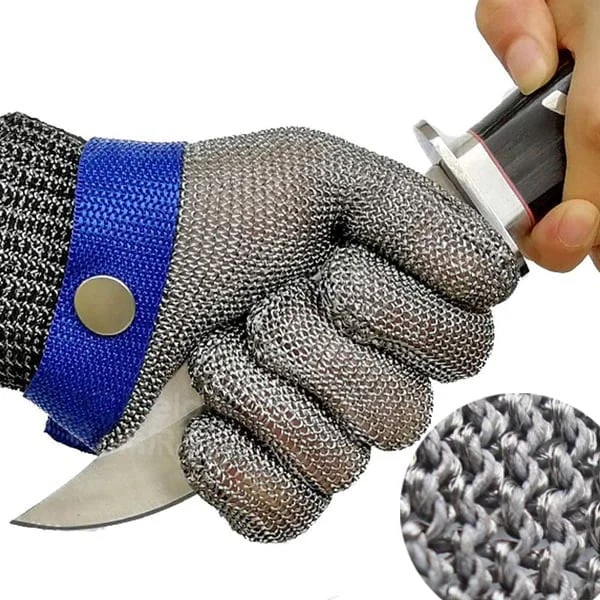 Lebensmittelgeeignetes Edelstahl-Metallgewebe-Handschuh