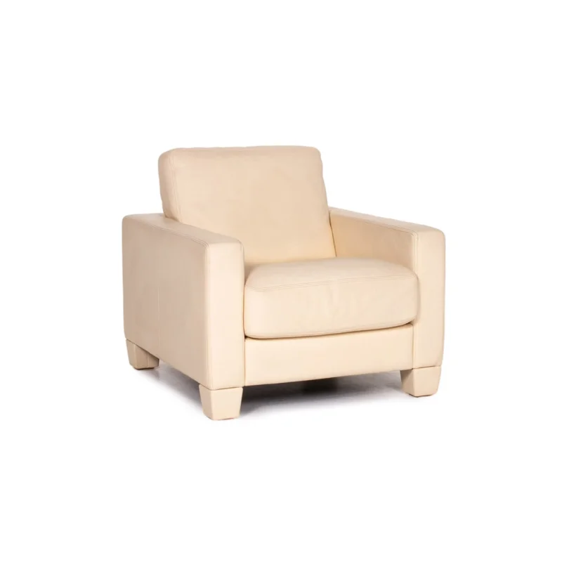 de Sede DS 17 Leder Sessel Creme #13797