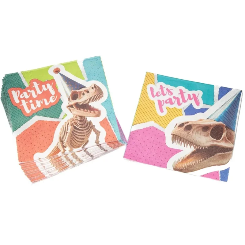 Dinosaurus Servetten 3 - Laags 33cm 20st van VDV Benefit koop je bij Partywinkel