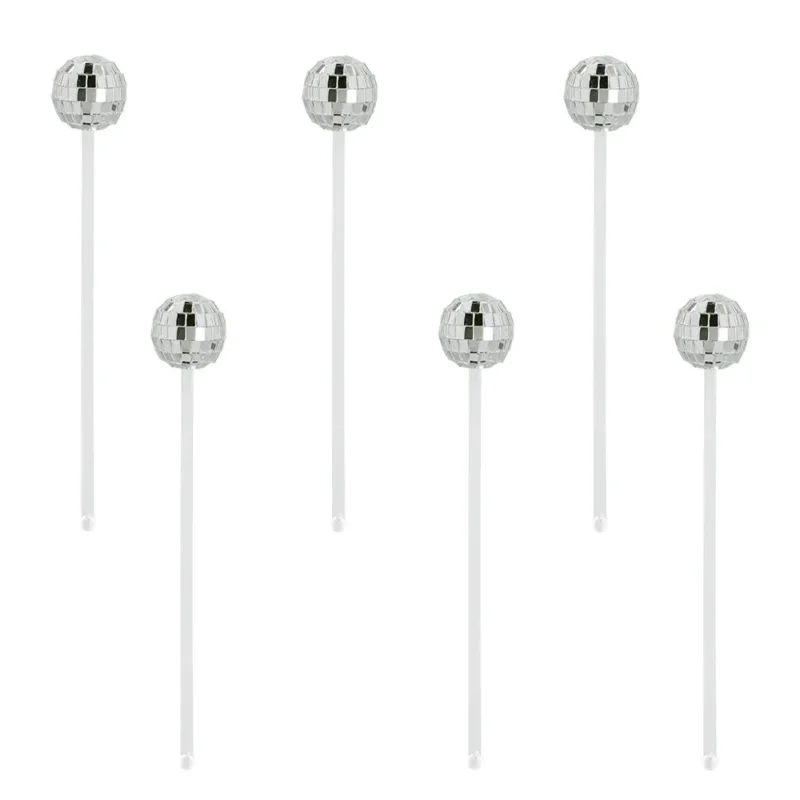 Disco 70S Cocktailprikkers 20cm 6st van Boland koop je bij Partywinkel