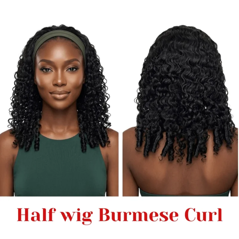 Dream Hair Half Wig Burmese Curl Natural color 16"/20" - gtworld.de