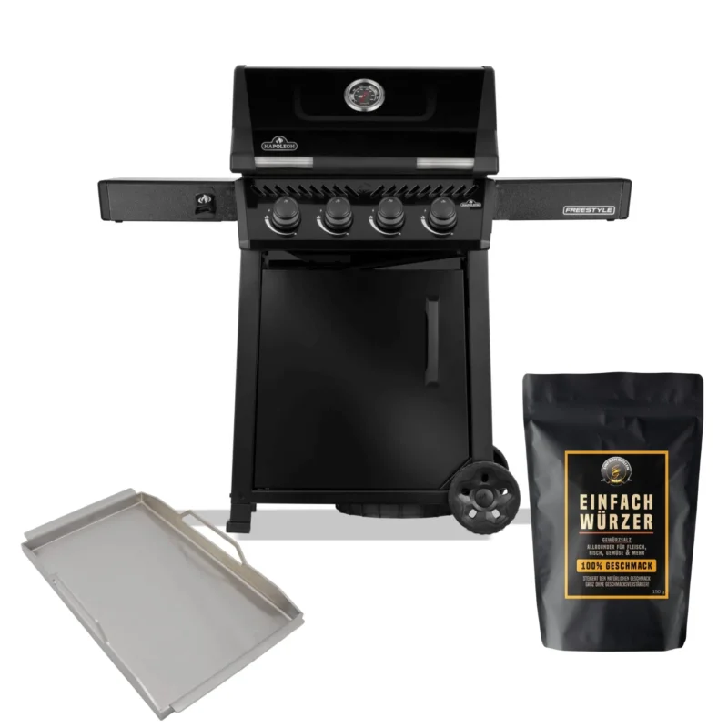 Einfach Grillen Bundle - Napoleon Freestyle 425 (2026), inkl. Einfach Würzer & Einsatzpfanne - Grillstar.deEinfach Grillen Bundle - Napoleon Freestyle 425 (2026), inkl. Einfach Würzer & EinsatzpfanneGrillbundleEinfach GrillenGrillstar.de