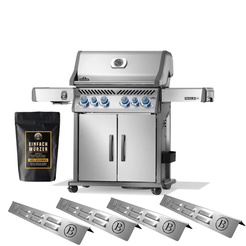 Einfach Grillen Bundle - Napoleon Rogue Pro S 525 inkl Einfach Würzer und BABOSSA Flammschutzblechen - Grillstar.deEinfach Grillen Bundle - Napoleon Rogue Pro S 525 inkl Einfach Würzer und BABOSSA FlammschutzblechenGrillbundleEinfach GrillenGrillstar.de