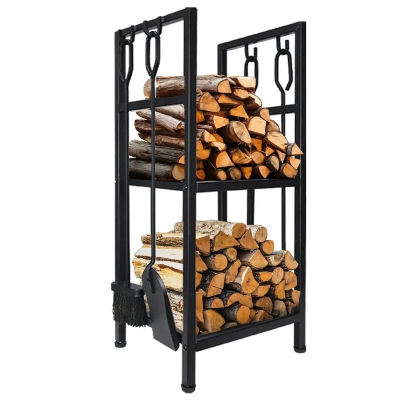 Adler AD6815 Feuerholzlager Stahl schwarz bis 80 kg