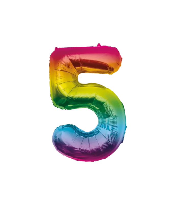 Folie Balloon 86cm 5 Regenboog van Paper Dreams koop je bij Partywinkel