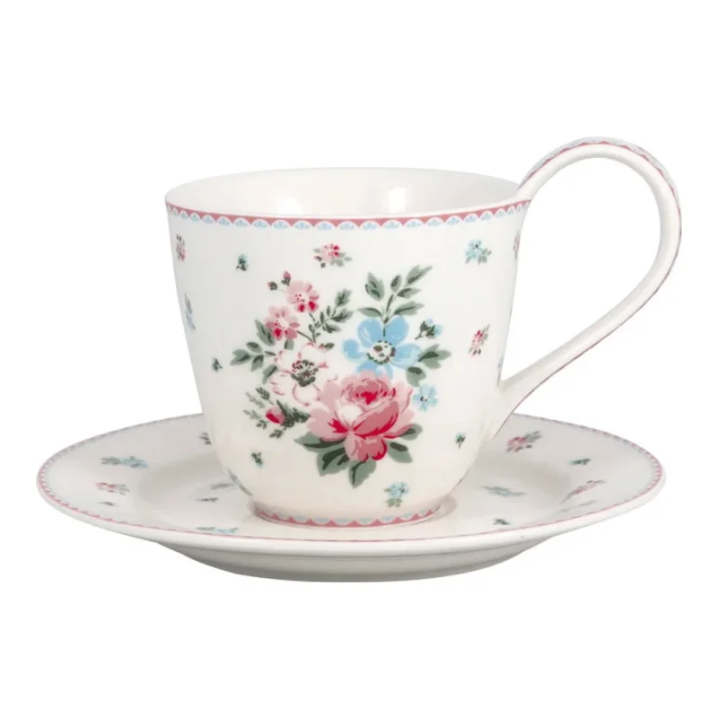 GreenGate - Clara Tasse & Untertasse weiß