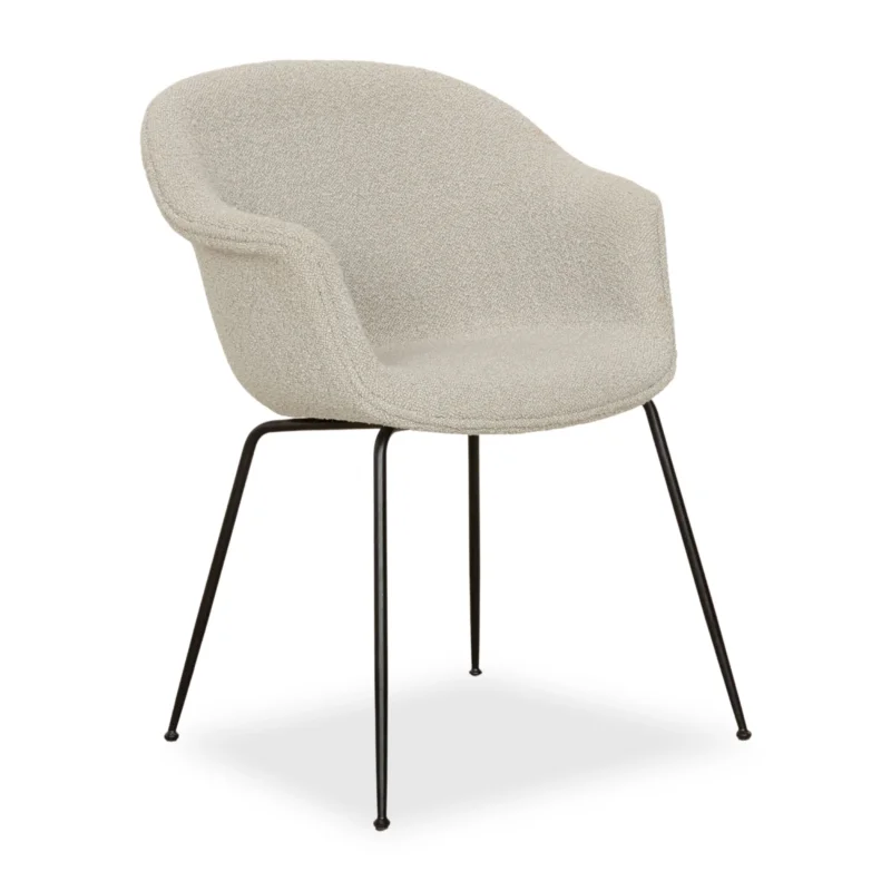 Gubi Beetle Chair BAT Stoff Stuhl Grau