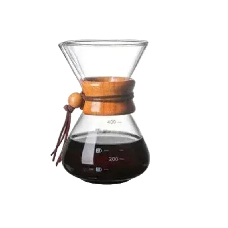 Handglas-Kaffeekanne mit Edelstahlfilter Tropfbrauereikaffe | Karnz