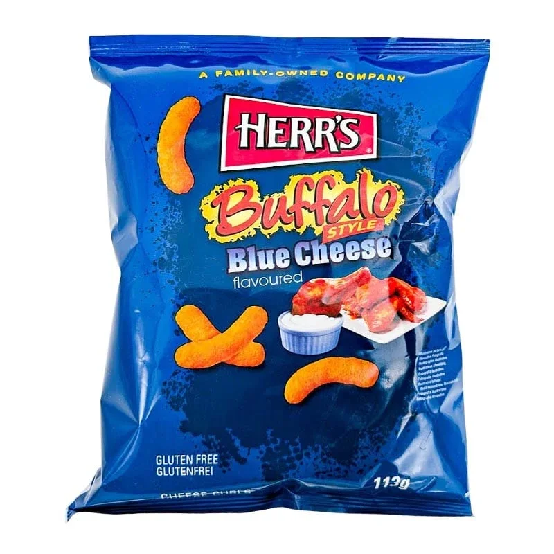 Herr's Käseflips Buffalo & Blauschimmelkäse 113g