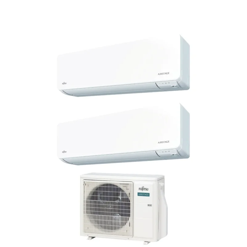 climatizzatore condizionatore fujitsu dual split inverter serie kg 9_9 con aoyg18kbta2 r 32 wi fi integrato 9000_9000