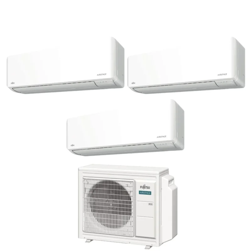 climatizzatore condizionatore fujitsu trial split inverter serie km 7_9_12 con aoyg24kbta3 r 32 wi fi integrato 7000_9000_12000
